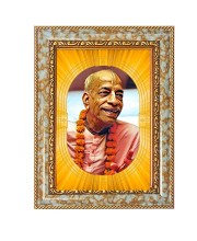 A.C. Bhaktivedanta Swami Prabhupada Spiritual Guru Digital Photo In Designer Frame, Size 16x20 Inch | Hindu Religious Picture For Home Temple, Office & Gift | Wall Art & Pooja Decor (F10484)