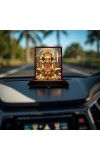 Car Desk/Table Top Lord Shiva Wooden Photo Stand â€“ 3x4 Inches, Compact & Stylish Spiritual Display For Car, Home & Office (Pack Of 1) (F15158)