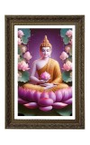 Lord Buddha Big Photo Frame - 20x28 Inches For Home,Temple & Office Decoration (F11049)