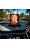 Car Desk/Table Top Mahavathar Babaji Wooden Photo Stand 3x4 Inches, Compact & Stylish Spiritual Display For Car, Home & Office (Pack Of 1) (F14321)