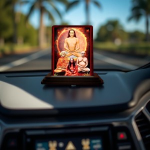 Car Desk/Table Top Mahavathar Babaji Wooden Photo Stand 3x4 Inches, Compact & Stylish Spiritual Display For Car, Home & Office (Pack Of 1) (F14321) Car Desk/Table Top Mahavathar Babaji Wooden Photo Stand 3x4 Inches, Compact & Stylish Spiritual Display For Car, Home & Office (Pack Of 1) (F14321)