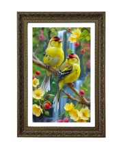 European Goldfinch (Carduelis Carduelis) Big Photo Frame - 20x28 Inches For Home,Temple & Office Decoration (F10694)