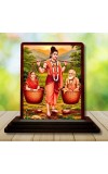 Car Desk/Table Top Shravana Kumara With His Parents Wooden Photo Stand 3x4 Inches, Compact & Stylish Spiritual Display For Car, Home & Office (Pack Of 1) (F14589)
