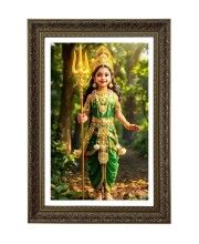 Little Durga Big Photo Frame - 20x28 Inches For Home,Temple & Office Decoration (F11046)