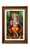 Little Krishna Big Photo Frame - 20x28 Inches For Home,Temple & Office Decoration (F11140)