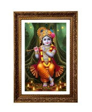 Little Krishna Big Photo Frame - 20x28 Inches For Home,Temple & Office Decoration (F11140)