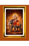 MataLakhsmi Golden Photo Frame - 10x14 Inches | Elegant Wooden Frame For Home, Office & Temple Decoration | Spiritual Wall & Table Decor And Gift Item (F9760)