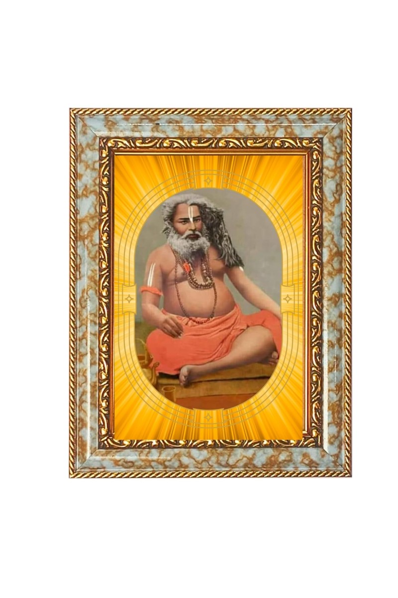 Sri Sri Sadguru Mahima Spiritual Guru Digital Photo In Designer Frame, Size 16x20 Inch | Hindu Religious Picture For Home Temple, Office & Gift | Wall Art & Pooja Decor (F10495)