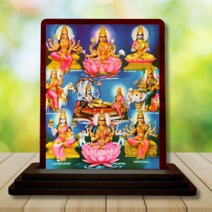 Car Desk/Table Top Ashta Lakshmi Wooden Photo Stand 3x4 Inches, Compact & Stylish Spiritual Display For Car, Home & Office (Pack Of 1) (F14278) Car Desk/Table Top Ashta Lakshmi Wooden Photo Stand 3x4 Inches, Compact & Stylish Spiritual Display For Car, Home & Office (Pack Of 1) (F14278)