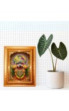 Lord Ganesha Golden Designer Photo Frame | 10x14 Inch Religious Wall Hanging Frame For Home, Office Decoration and Spiritual Gift Item (M6)