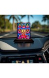 Car Desk/Table Top Maa Laxmi Wooden Photo Stand â€“ 3x4 Inches, Compact & Stylish Spiritual Display For Car, Home & Office (Pack Of 1) (F15072)
