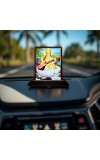 Car Desk/Table Top Maa Sarswati Wooden Photo Stand â€“ 3x4 Inches, Compact & Stylish Spiritual Display For Car, Home & Office (Pack Of 1) (F15055)