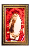 Sarada Devi Digital Golden Balck Color Photo Frame | Hindu Religious Wall Decor | 10x16 Inches - Inspirational Wall Art For Office, Home Decor - Ideal Spiritual Gift (F16726)