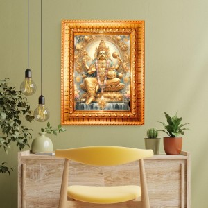 Lord Kuber Maharaj Golden Designer Photo Frame | 18x22 Inch Religious Wall Hanging Frame For Home & Office Decoration | Hindu Deity Spiritual Gift Item Lord Kuber Maharaj Golden Designer Photo Frame | 18x22 Inch Religious Wall Hanging Frame For Home & Office Decoration | Hindu Deity Spiritual Gift Item
