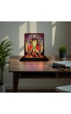Car Desk/Table Top Maa Kali Wooden Photo Stand â€“ 3x4 Inches, Compact & Stylish Spiritual Display For Car, Home & Office (Pack Of 1) (F15094)