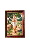 Lord Nilkanth Varni Swaminarayan Photo Frame For Wall & Table | 7x9 Inch Golden Cherry Finish | Decorative Lord Nilkanth Varni Swaminarayan Photo Frame For Home, Office & Pooja Room (F11417)