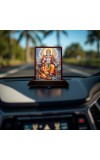 Car Desk/Table Top Lord Ram Wooden Photo Stand 3x4 Inches, Compact & Stylish Spiritual Display For Car, Home & Office (Pack Of 1) (F15179)