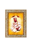 A.C. Bhaktivedanta Swami Prabhupada Spiritual Guru Digital Photo In Designer Frame, Size 8x12 Inch | Hindu Religious Picture For Home Temple, Office & Gift | Wall Art & Pooja Decor (F10483)