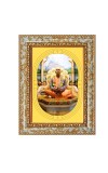 A. C. Bhaktivedanta Swami Prabhupada. Spiritual Guru Digital Photo In Designer Frame, Size 14x18 Inch | Hindu Religious Picture For Home Temple, Office & Gift | Wall Art & Pooja Decor (F10409)