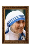 Mother Teresa Big Photo Frame - 20x28 Inches For Home,Temple & Office Decoration (F11230)