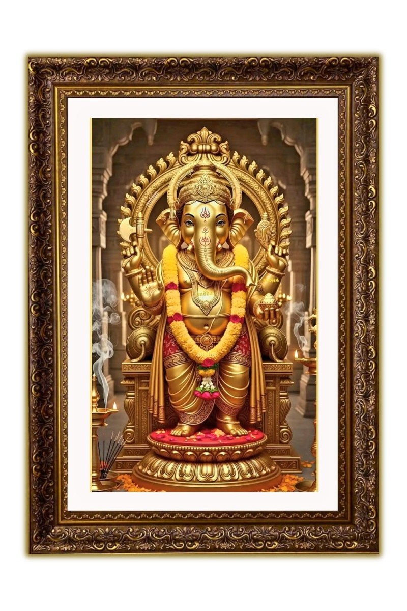 Vertical16X24 Inches Frame Big Photo Frame - 20x28 Inches For Home,Temple & Office Decoration (F10930)