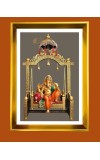 Golden Photo Frame - 10x14 Inches | Elegant Wooden Frame For Home, Office & Temple Decoration | Spiritual Wall & Table Decor and Gift Item