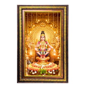 God Ayyappa Digital Golden Balck Color Photo Frame | Hindu Religious Wall Decor | 10x16 Inches - Inspirational Wall Art For Office, Home Decor - Ideal Spiritual Gift (F16556) God Ayyappa Digital Golden Balck Color Photo Frame | Hindu Religious Wall Decor | 10x16 Inches - Inspirational Wall Art For Office, Home Decor - Ideal Spiritual Gift (F16556)
