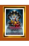 Lakhsmi Narayanaa Golden Photo Frame - 10x14 Inches | Elegant Wooden Frame For Home, Office & Temple Decoration | Spiritual Wall & Table Decor And Gift Item (F9777)