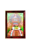 Kathakali Photo Frame For Wall & Table | 7x9 Inch Golden Cherry Finish | Decorative Kathakali Photo Frame For Home, Office & Pooja Room (F11345)