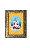 Sri Ramkrishna Spiritual Guru Digital Photo In Designer Frame, Size 8x12 Inch | Hindu Religious Picture For Home Temple, Office & Gift | Wall Art & Pooja Decor (F10435)