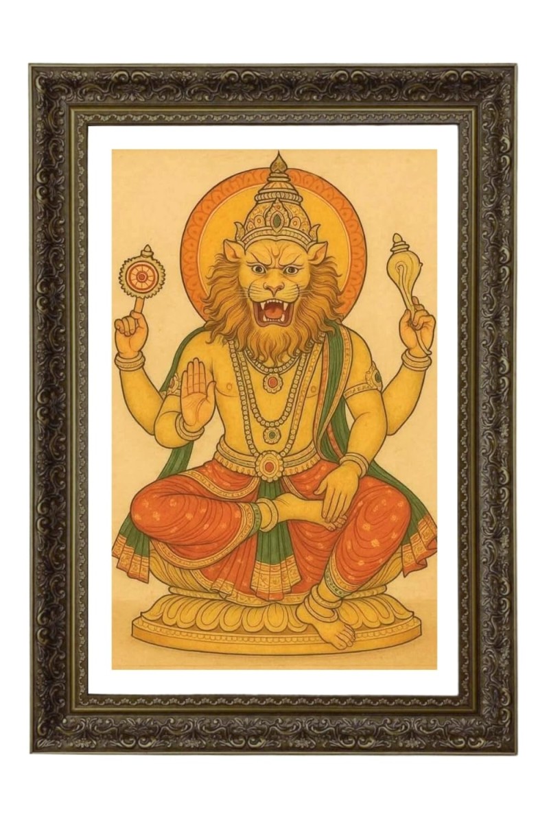 Vertical16X24 Inches Frame Big Photo Frame - 20x28 Inches For Home,Temple & Office Decoration (F11109)