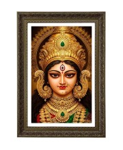 Maa Durga Big Photo Frame - 20x28 Inches For Home,Temple & Office Decoration (F11071)