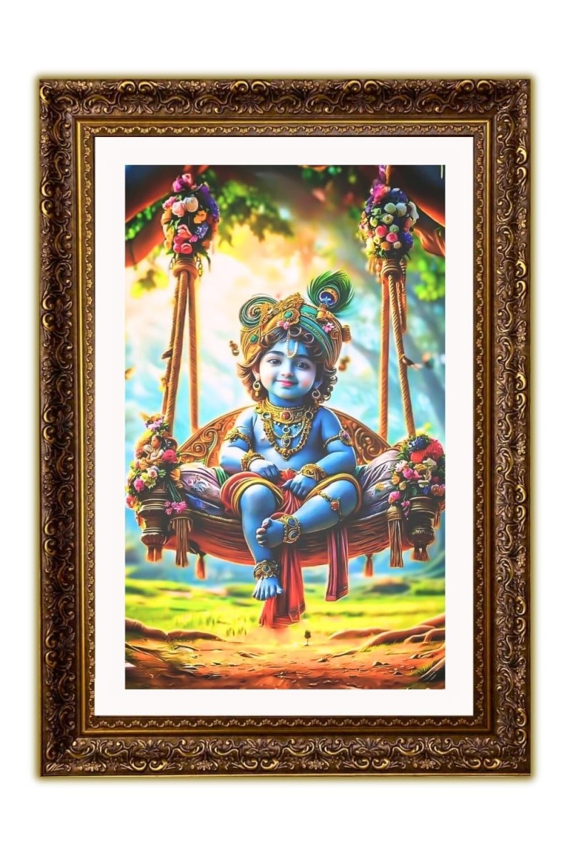 Vertical16X24 Inches Frame Big Photo Frame - 20x28 Inches For Home,Temple & Office Decoration (F10936)