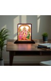 Car Desk/Table Top Lord Murugan Wooden Photo Stand 3x4 Inches, Compact & Stylish Spiritual Display For Car, Home & Office (Pack Of 1) (F14541)