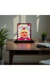 Car Desk/Table Top Harsiddhi_Maa Wooden Photo Stand 3x4 Inches, Compact & Stylish Spiritual Display For Car, Home & Office (Pack Of 1) (F14446)