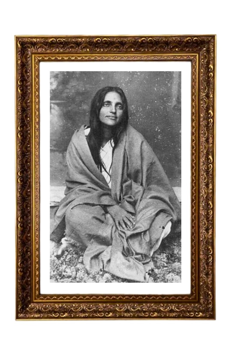 Anandamayi Ma Big Photo Frame - 20x28 Inches For Home,Temple & Office Decoration (F11262)