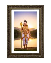 Lord Murugan Big Photo Frame - 20x28 Inches For Home,Temple & Office Decoration (F11021)