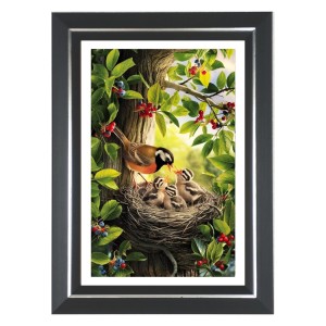 Bird In A Nest Photo Wall & Table Frame | 18x22 Inch Black Designer | Perfect For Gifting & Home Decor (F9650)