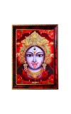 Divine Kali Maa Photo Frame For Wall & Table | 7x9 Inch Golden Cherry Finish | Decorative Divine Kali Maa Photo Frame For Home, Office & Pooja Room (F11852)