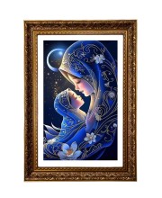 Virgin Mary And Baby Jesus Big Photo Frame - 20x28 Inches For Home,Temple & Office Decoration (F11258)