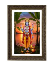 Lord Vishnu Big Photo Frame - 20x28 Inches For Home,Temple & Office Decoration (F10720)
