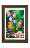 Parakeets Big Photo Frame - 20x28 Inches For Home,Temple & Office Decoration (F10751)