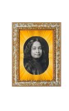 Paramahansa Yogananda Spiritual Guru Digital Photo In Designer Frame, Size 8x12 Inch | Hindu Religious Picture For Home Temple, Office & Gift | Wall Art & Pooja Decor (F10488)