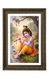 Divine Krishna Big Photo Frame - 20x28 Inches For Home,Temple & Office Decoration (F10717)