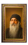 Oshoo Digital Golden Balck Color Photo Frame | Hindu Religious Wall Decor | 10x16 Inches - Inspirational Wall Art For Office, Home Decor - Ideal Spiritual Gift (F16603)