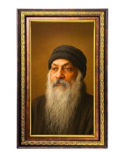 Oshoo Digital Golden Balck Color Photo Frame | Hindu Religious Wall Decor | 10x16 Inches - Inspirational Wall Art For Office, Home Decor - Ideal Spiritual Gift (F16603)