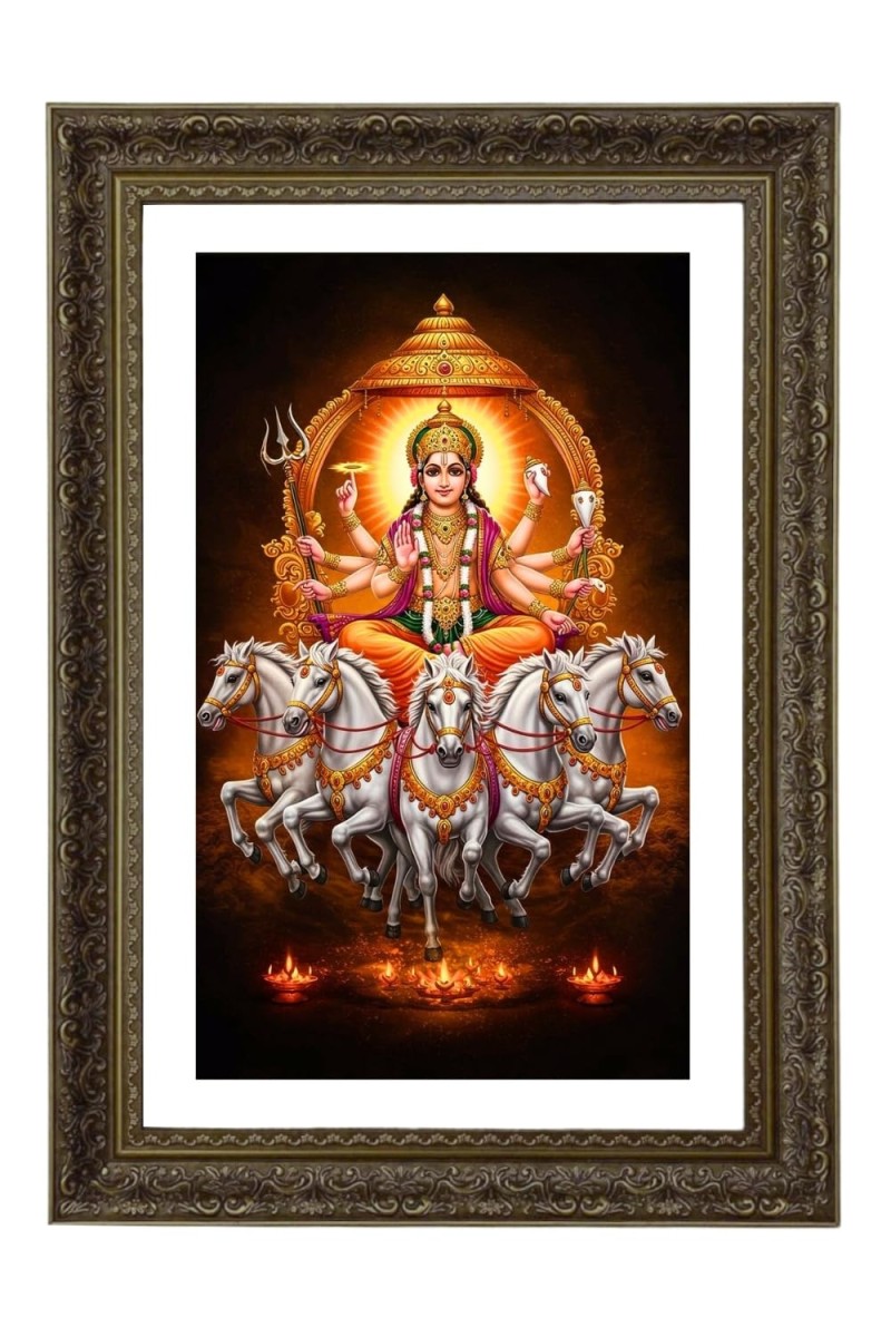 Surya Big Photo Frame - 20x28 Inches For Home,Temple & Office Decoration (F11010)