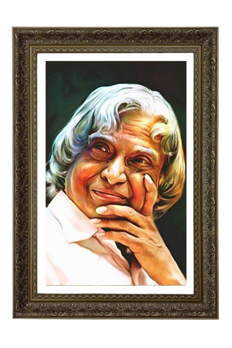 Abdul Kalam Big Photo Frame - 20x28 Inches For Home,Temple & Office Decoration (F11080)