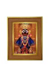 Lord Jaganaath Photo Frame 14x18 Inches-Brown Wooden Frame For Home, Office & Temple Decoration And Gifting (F6245)