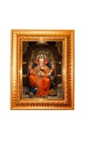 Divine Ganesha Golden Designer Photo Frame | 18x22 Inch Religious Wall Hanging Frame For Home, Office Decoration and Spiritual Gift Item (M6)